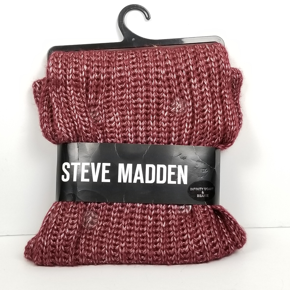Steve Madden Infinity Scarf & Beanie OS